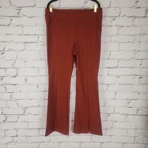Torrid High Waisted Flared pant/leggings Rust Womens 2x plus Hippie Boho comfort